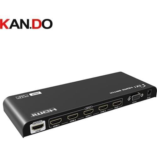 LKV501HDR-V2.0 5×1 HDMI2.0 HDR Switch 4Kx2K@60Hz simultaneous connection of multiple HDMI device IR receiving window RS 232
