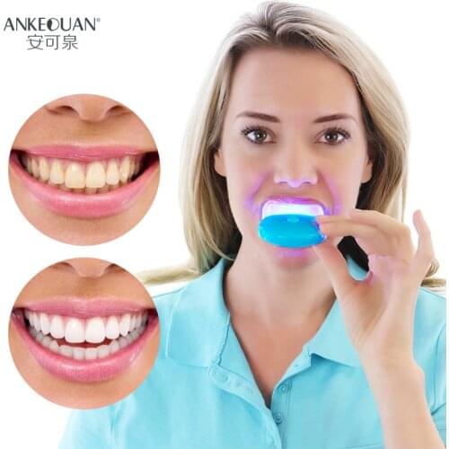 AuQuest Dental Kit Bright Teeth Powder Mini LED Light Teeth Accelerator Whiten Teeth Bleaching Tools Tooth Care