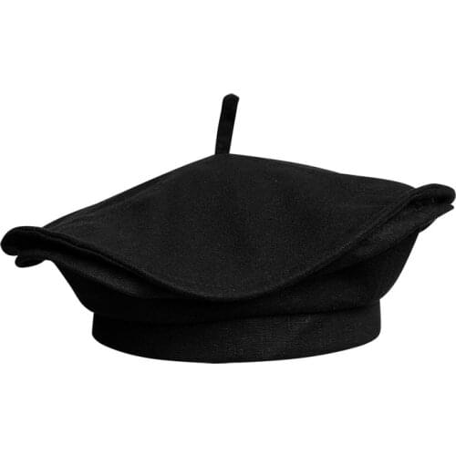 Irregular Personality Solid Color Beret Fashion New Thin Section Spring Autumn Girl WomenS Cap Painter Hat