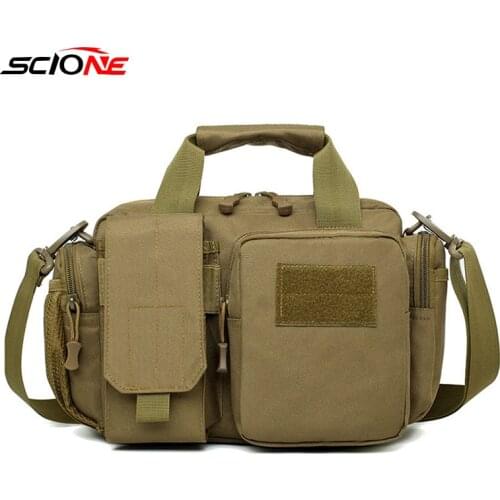 New Nylon Molle Military Crossbody Fihsing Bags Tactical Shoulder Bag Sport Waterproof Handbags Camping Outdoor Chest Bag XA178G