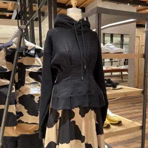 2021 New Autumn Solid Color Female Sweatshirt Fashion Elegant Women Pullovers Slim Casual High Quality Ladies Hoodies T662