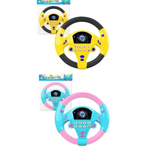 Learning Educational Toys for 1+ Year Old Boys and Girls Kids Electric Early Education Simulation Steering Wheel Toy D5QA