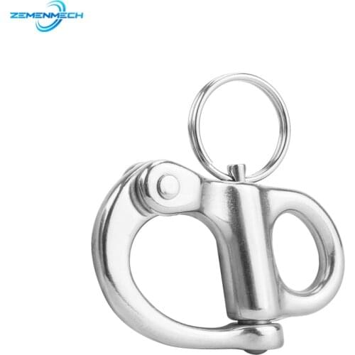 316Stainless Steel Rigging Sailing Fixed Bail Snap Shackle Fixed Eye Snap Hook Sailboat Sailing Boat Yacht Outdoor Living Marine