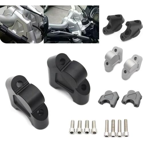 Motorcycle Aluminum Handlebar Bar Riser Higher Extend Adapter For BMW R 1200GS LC 2013-2016/R 1200GS LC Adventure 14-16