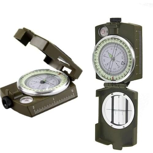 Professional Multi-function Metal Military Compass by Ninjetics - Highly Accurate, Waterproof with Luminous Display