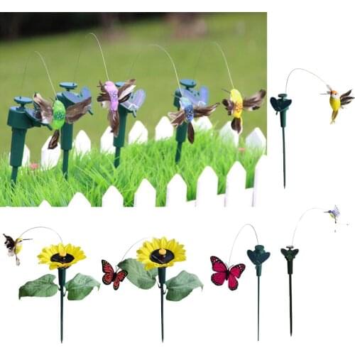 Solar Fluttering Dancing Garden Stake Outdoor Decor Butterfly