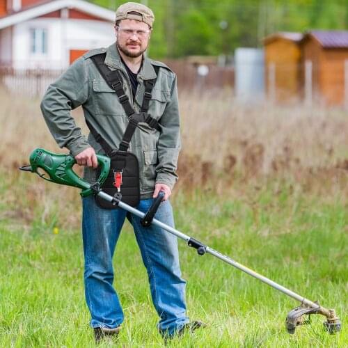 WINOMO 1Pcs Universal Shoulder Harness Strap Pruner Strap for Grass Trimmer Garden Brush Cutter with Carry Hook A50