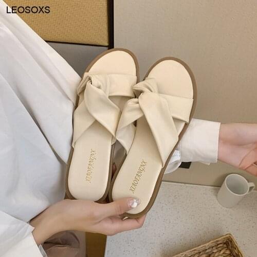 Fairy Cool Slippers Women 2021 Summer New Korean Fashion Version Wear Lazy Shoes Womens Summer Beach Flat Slippers