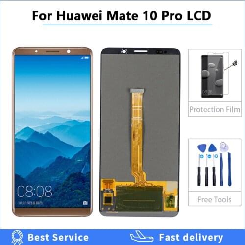 OLED For Huawei Mate 10 Pro BLA-L09 BLA-L29 BLA-AL00 LCD Display Touch Screen Digitizer With Logo For Mate10 Pro LCD Assembly