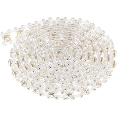 1 Yard Beaded Rhinestone Applique Sewing Trim for Headband Bridal Waist Belt Wedding Dress