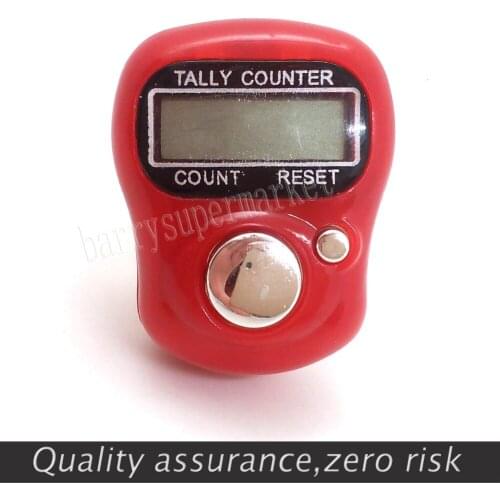 1000PCS/lot Mini LCD Electronic Digital Golf Finger Hand Held Tally Counter musabah hatim tasbih for muslim