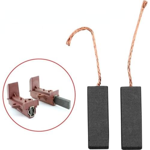 2/4/6 Pcs Motor Carbon Brushes With 70mm Length Lead For Washing Machine 5*13.5*40mm Angle Grinder Graphite Brush Replacement