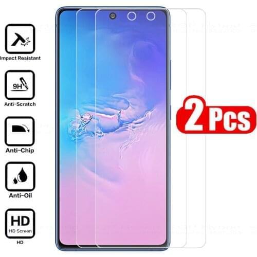 2pcs protective glass on for samsung galaxy s10 lite s 10 Light screen protector glass film on samsang s 10lite s10lite Glass