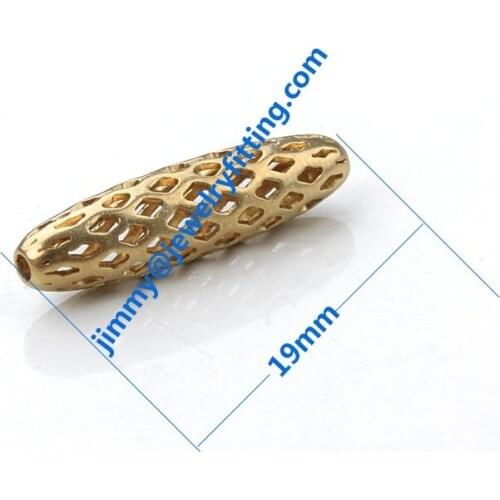 2000pcs 5*19mm Filigree jewelry findings copper beads metal filigree findings spacer beads