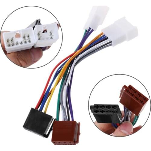 2021 New ISO Car Radio Wiring Harness Adapter Plug Cable For TOYOTA Lexus MR2 Land Cruiser RAV4 Solara Yaris