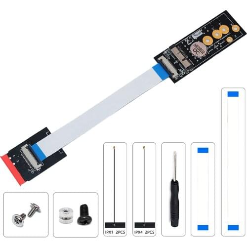 M.2 Wifi Adapter Key A+E to Wifi Card BCM94360CD BCM94331CD BCM943602CS BCM94360CS2 BCM943224PCIEBT2 for Apple Macbook Pro Air