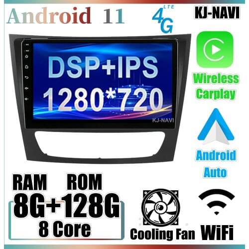 Android 11 Carplay CAR GPS Player Multimedia Stereo Radio for Mercedes Benz E-class W211 E200 E220 E300 E350 E240 E270 E280 W219