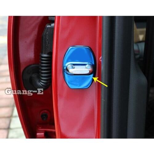 Car Cover Styling Interior Plastic Anti Rust Water Proof Door Lock Keys Buckle Cover 4pcs For Hyundai Elantra Avante 2021 2022