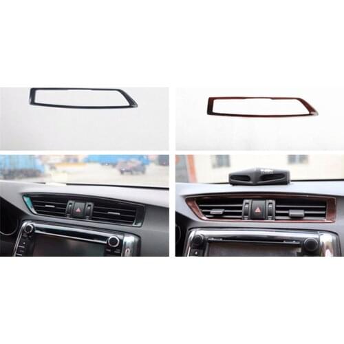 Free Shipping 1pc ABS Carbon fiber grain Central air-conditioning air outlet decoration cover for 2010-2016 Toyota REIZ