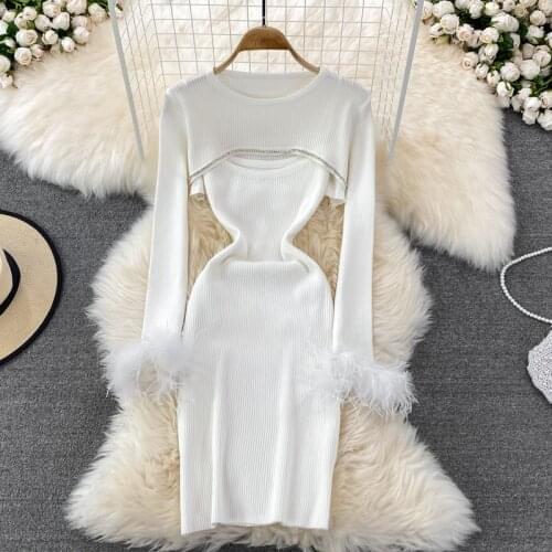 Dancing JL Ants Fashionable Knitted Dresses