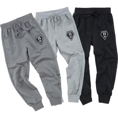 Boys Long Trousers Kids Letter Clothing Elastic Waist Jogger Pant Spring Autumn Boys Sport Pants Cotton Baby Casual Pants