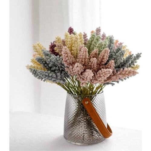 Grain Spike Plastic Bunch Yonago Fake Flowers Home Decoration Wedding Flower Arrangement Photography Props Artificial Bouquet