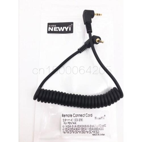 2.5mm-K1 Shutter Release Cable for PENTAX CS-205 K3 K5 K50 K10 K20 K30 K100 K110D K200D K500 NX10 NX100 Compatible Cameras