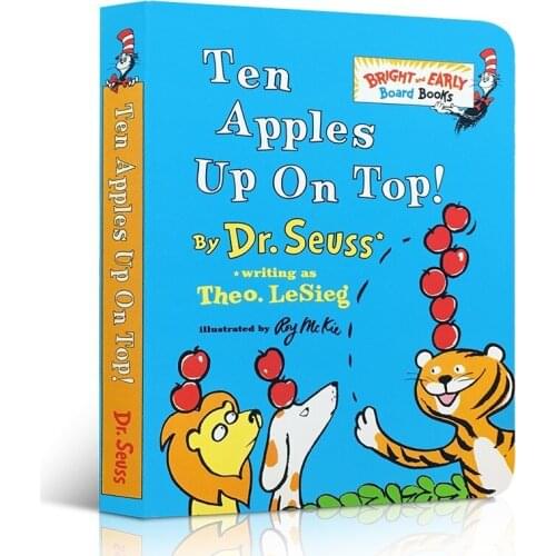 Picture Book Educational Toys for Children Montessori English Language Children Classroom Reading Book Ten Apples Up on Top Book