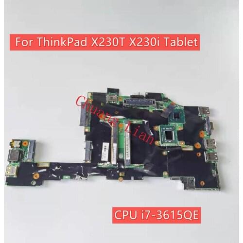 For Lenovo ThinkPad X230T X230i Tablet Laptop motherboard With CPU i7-3615QE SRONC DDR3 100% Fully Tested