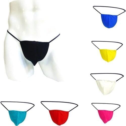 Mans Underwear Low Waist Panties Sexy Lingerie Breathable Thong Sexy Underpanties Cotton Sexy Thongs Jockstrap Mens Thong 2021