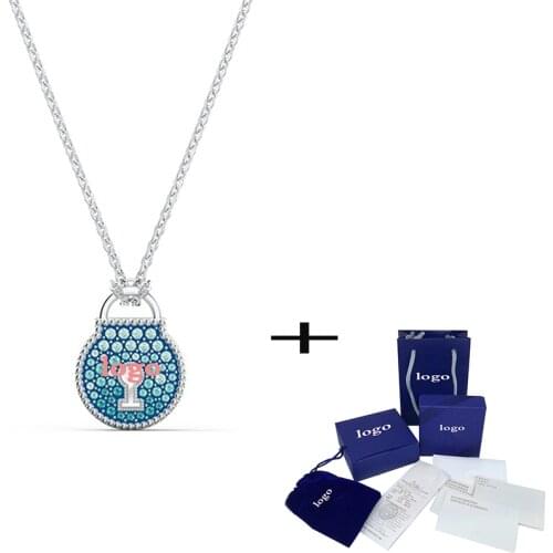 2020 New Beautifully Designed Union Closure Blue Necklace Charming And Fresh Jewelry A Gift For The Bride On Valentines Day