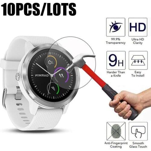 NEW Tempered Glass Protective Film For Garmin Vivoactive 3 Smart Watch 3D HD Clear Full Screen Protector Film Cover Accessories