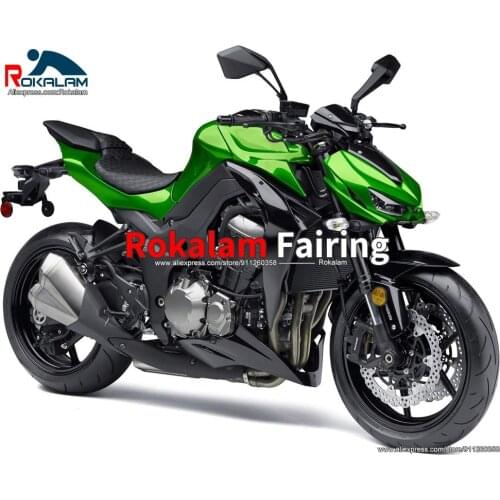 Bodyworks For Kawasaki Z1000 2014 2015 2016 2017 2018 2019 Green Black Motorcycle Fairing Kit (Injection molding)