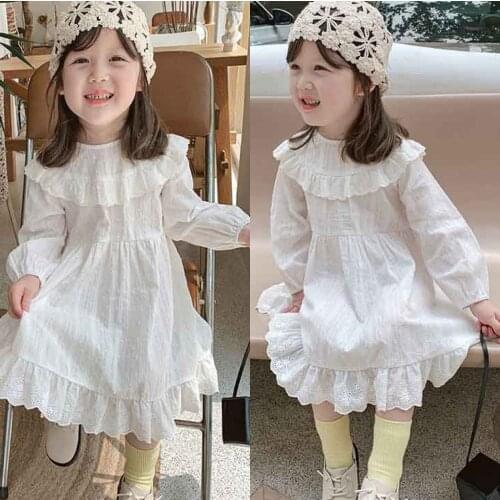 Girl Dress Kids Baby Gown 2021 Blue Spring Autumn Toddler Princess Outwear School Beach Uniform Dresses Children Clothing