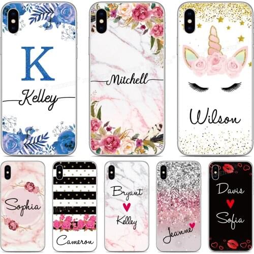 Custom Name Phone Case For ZTE Blade A7 A5 A3 L8 2019 2020 Axon 11 SE 10 Pro V10 V2020 Vita 20 Smart A2121 A20 Customize Cover