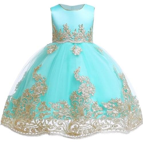 Christmas Girls Dress Classical Beautiful Flower Dress for Girls Cotton Solid Color Wedding Party Sleeveless Childrens Clothing