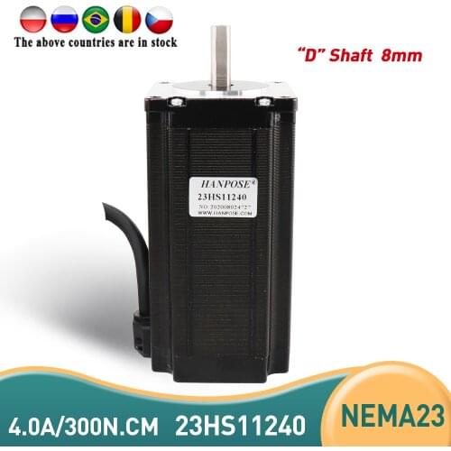 4-lead Nema 23 Stepper Motor 57 motor 4.0A 57x112mm for CNC 3D Printer Robot Foam Plastic Metal