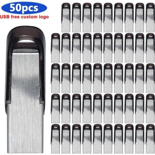 50pcs/lot hot sell waterproof metal2.0 USB Flash Drive pen dirve 4gb 8gb 16gb 32gb 64gb 128gb Pen Drive Memory stick Custom logo