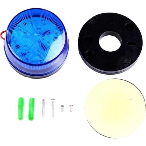 Bright Blue Emergency Warning Caution Hazard Construction Waterproof Blue Strobe Light for Car Truck SUV Van 12V