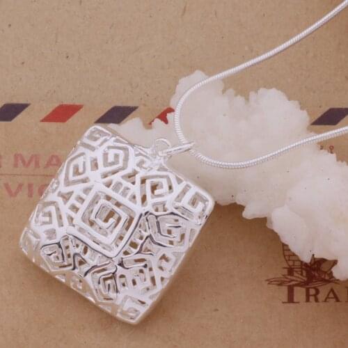AN080 Hot Pendant Necklaces For Women Charm Silver Color Lucky 925 Fashion Jewelry Pendant Hollow Out Sachets /asyajkfa Ajxajbea
