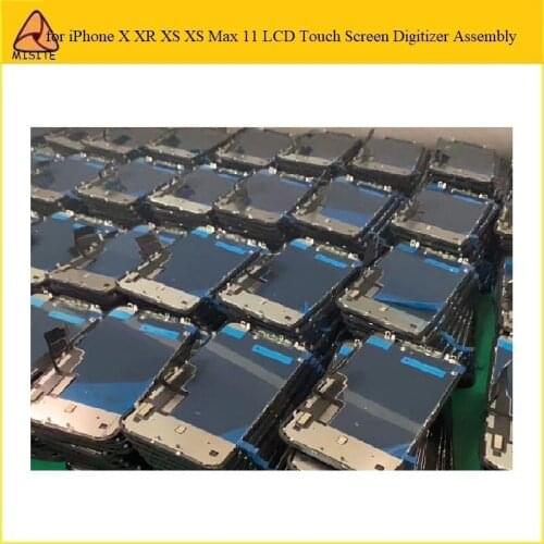 10Pcs AAA LCD Display Digitzer with Metal for i Phone 11 X XS XS Max XR XSM LCD Display Touch Screen Digitizer Assembly Complete