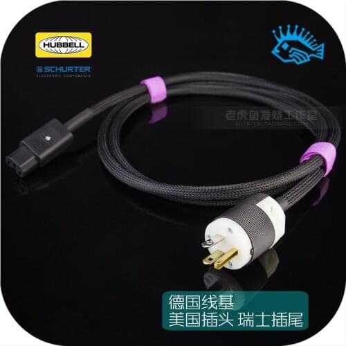 1.5 square entry level cost-effective audio fever power cord HIFI turntable CD decoder front and rear amplifier genuine