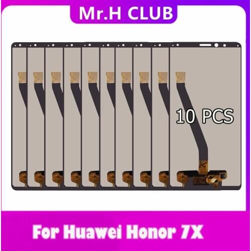 10PCS LCD For HUAWEI Honor 7X LCD Display Touch Screen With Frame For HUAWEI Honor 7X BND-TL10 BND-AL10 BND-L21/L22/L24 Tested