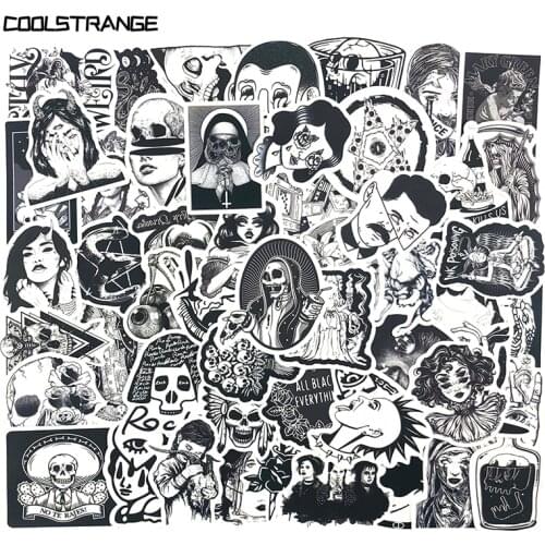 100 Pcs/pack Cartoon Gothic Horror Stickers For Refrigerator DIY Suitcase Laptop Car Skateboard Album Motorcycle Phone Sticker