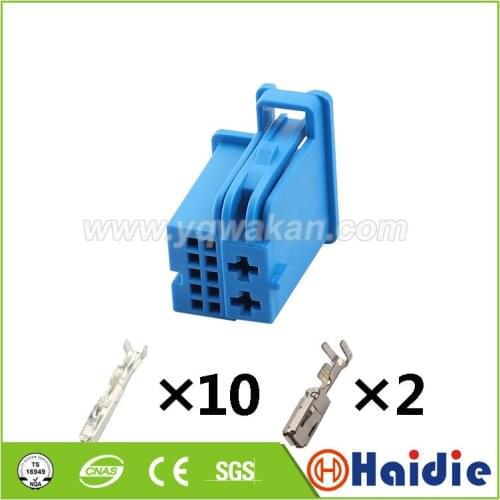 2sets 12pin auto car electric plactic plug automotive wire harness connector