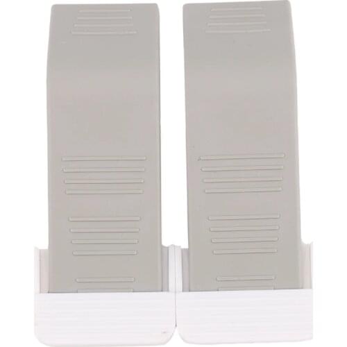 Door Stopper 2 Pack Set Premium Heavy Duty Door Stop Rubber Wedge with Decorative Storage Holder-Perfect Doorstop for Draft Stop