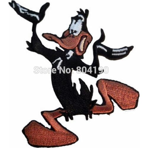3" DAFFY DUCK Running Figure TV Movie Series Cartoon punk rockabilly applique sew on/ iron on patch