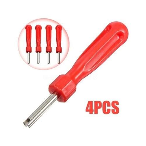 4pcs/set valve core wrench valve key motorcycle electric car valve pin wrench tire valve core switch tool car accessories