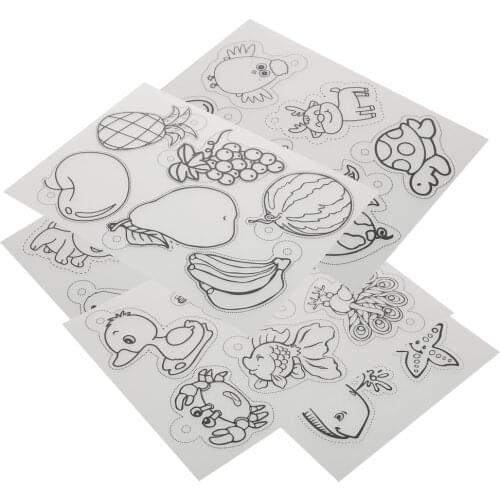 5 Sheets Shrink Art Sheets Shrinky Film Paper Heat Shrink Craft Sheets DIY Decor