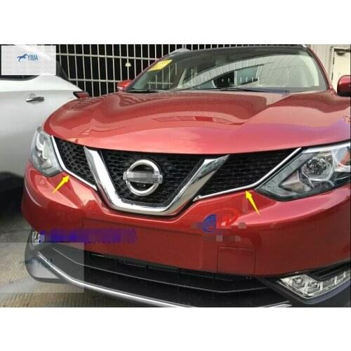 Yimaautotrims Auto Accessory Front Grille Grill Decoration Strip Cover Trim Molding Fit For Nissan Qashqai J11 2014 2015 2016